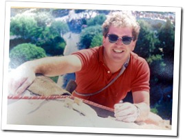 Keith Wing atop the Matterhorn at Disneyland