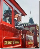 Walt waves to guests from the fireman's side of #4 Ernest S. Marsh - www.WaltsApartment.com