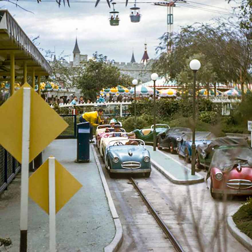 Midget Autopia in Fantasyland - Disneyland | WaltsApartment.com